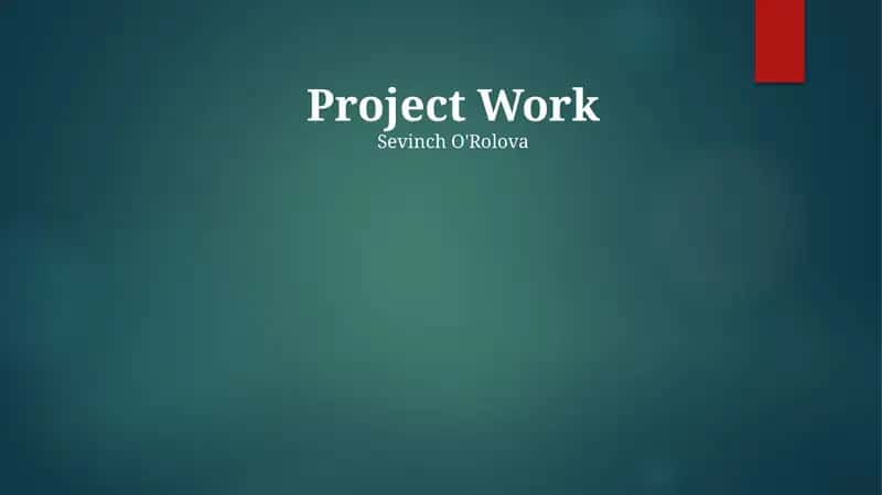 Project Work 1