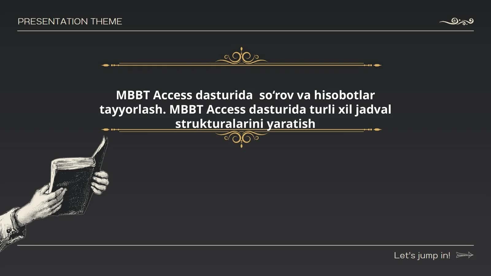 MBBT Access dasturi 1