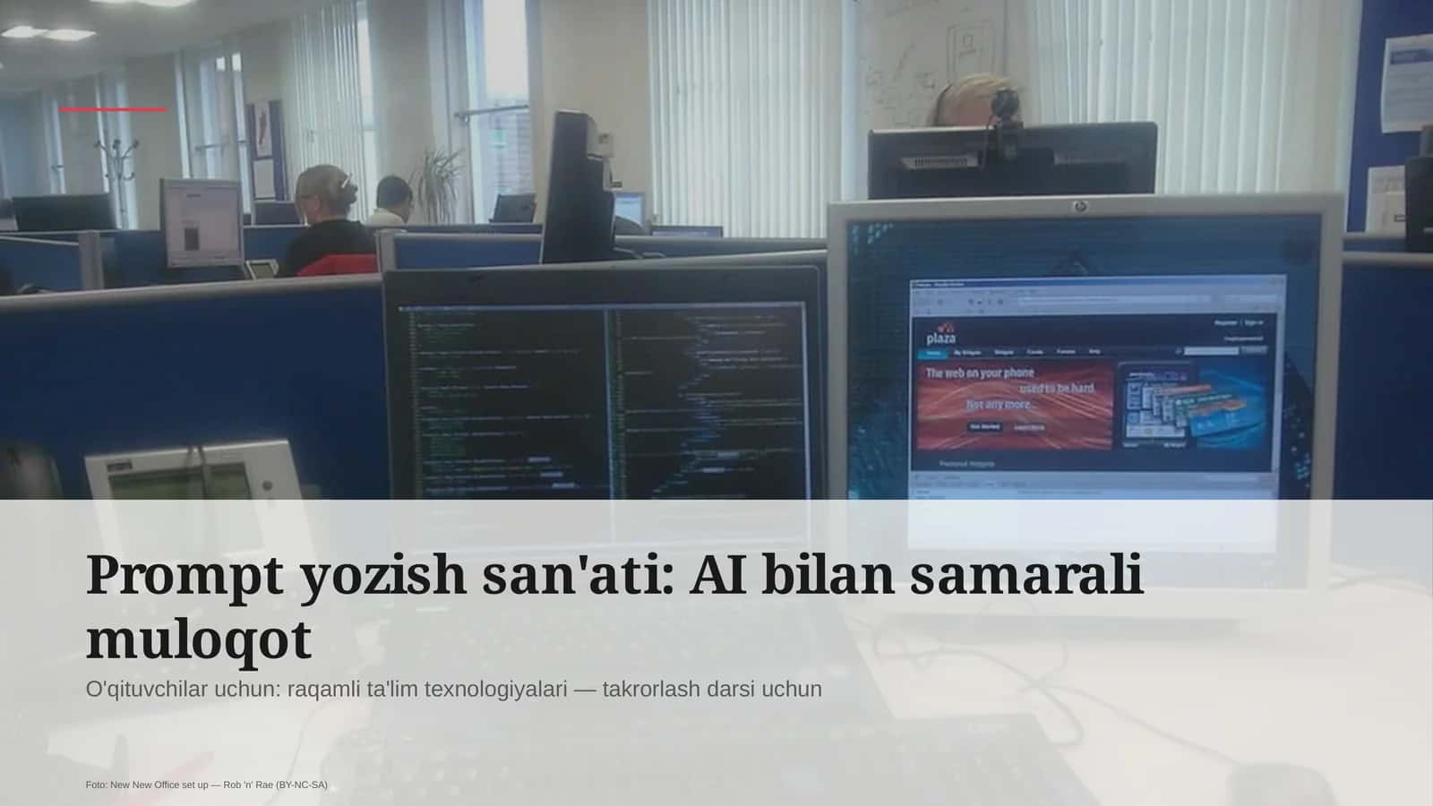 Prompt yozish san'ati: AI bilan samarali muloqot 1