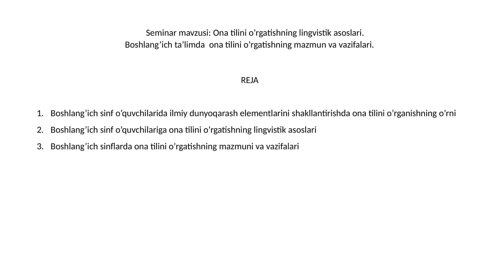 Оna tilini o’rgatishning lingvistik asoslari 1
