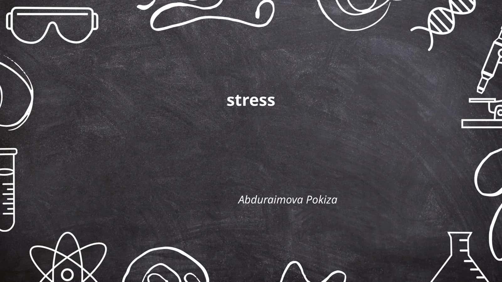 Stressning sabablari 1