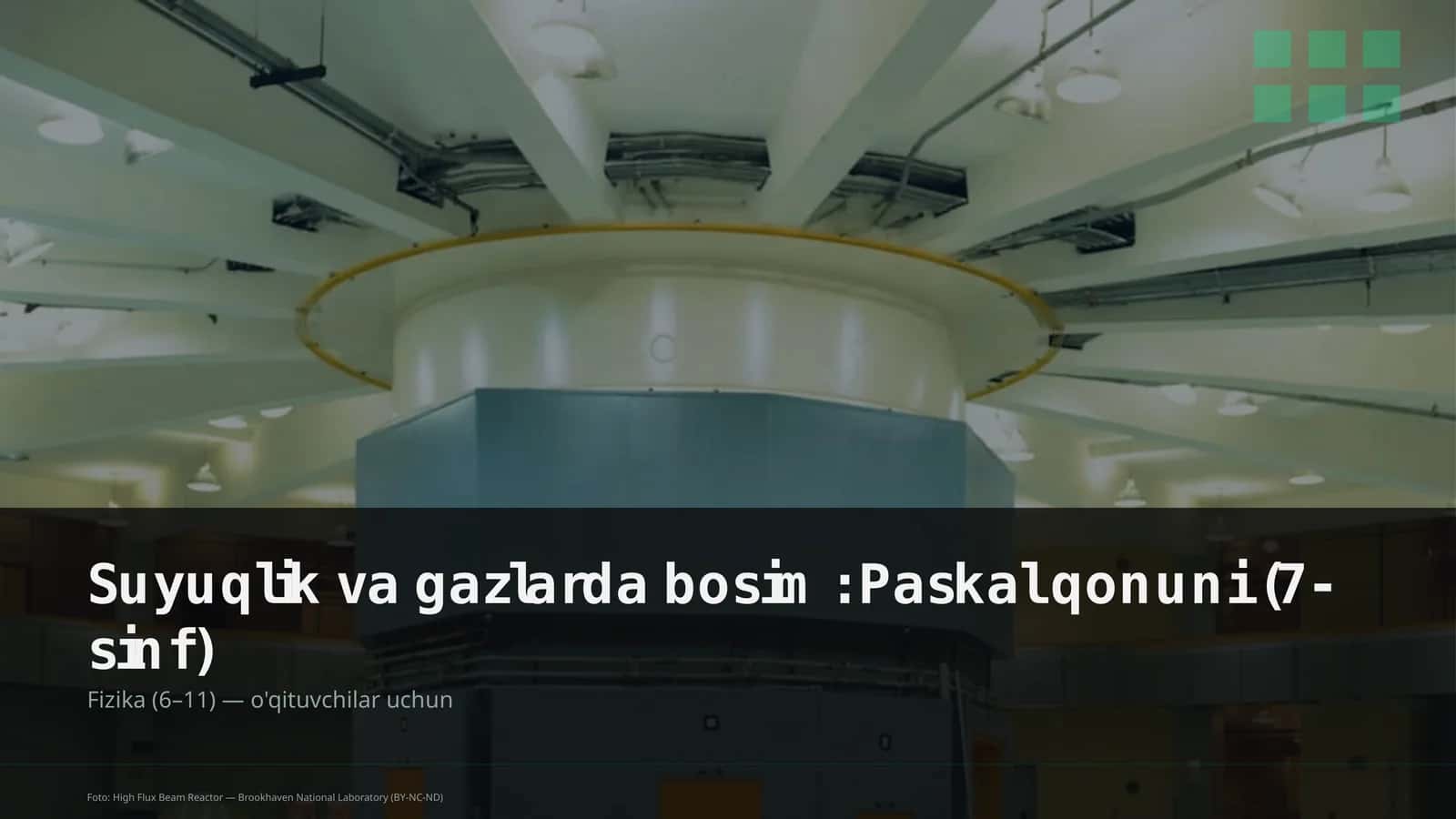 Suyuqlik va gazlarda bosim: Paskal qonuni (7-sinf) 1
