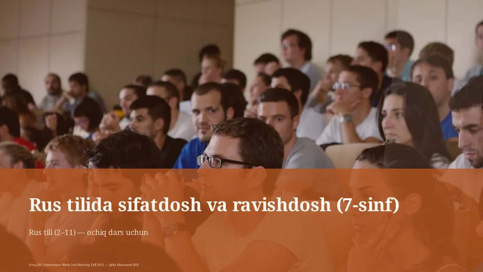 Rus tilida sifatdosh va ravishdosh (7-sinf) 1