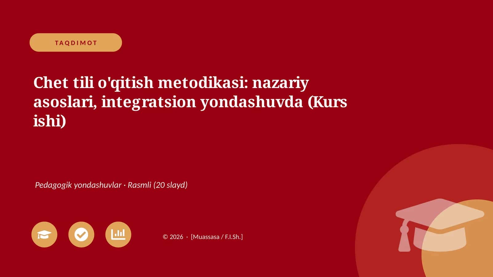 Chet tili o'qitish metodikasi: nazariy asoslari, integratsion yondashuvda 1