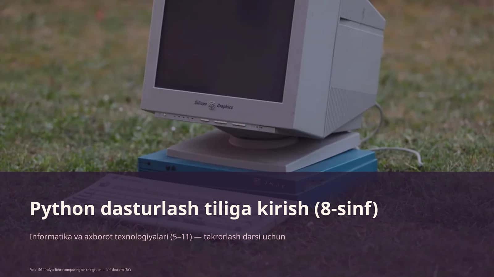 Python dasturlash tiliga kirish (8-sinf) 1