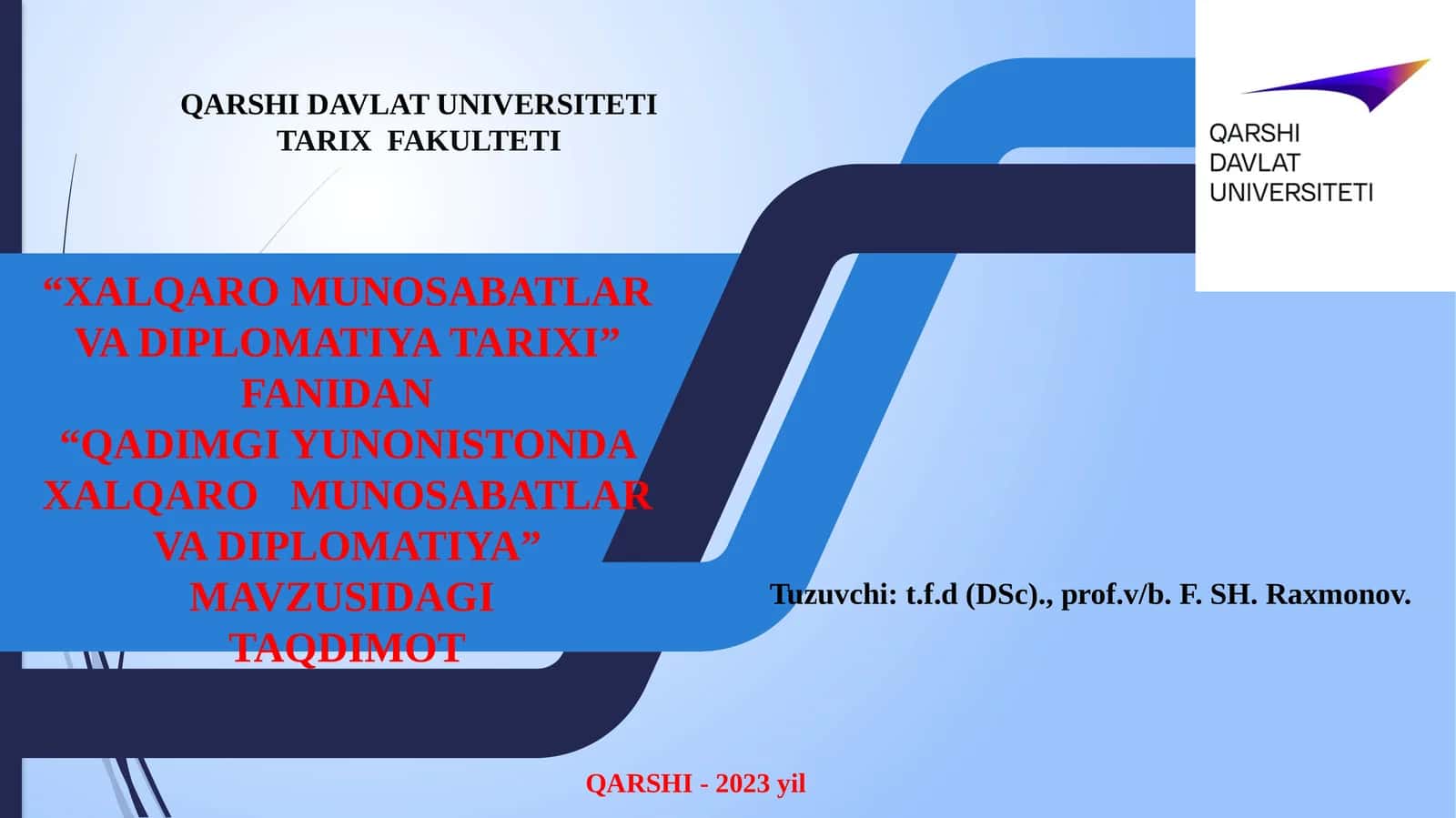 QADIMGI YUNONISTONDA XALQARO MUNOSABATLAR VA DIPLOMATIYA 1