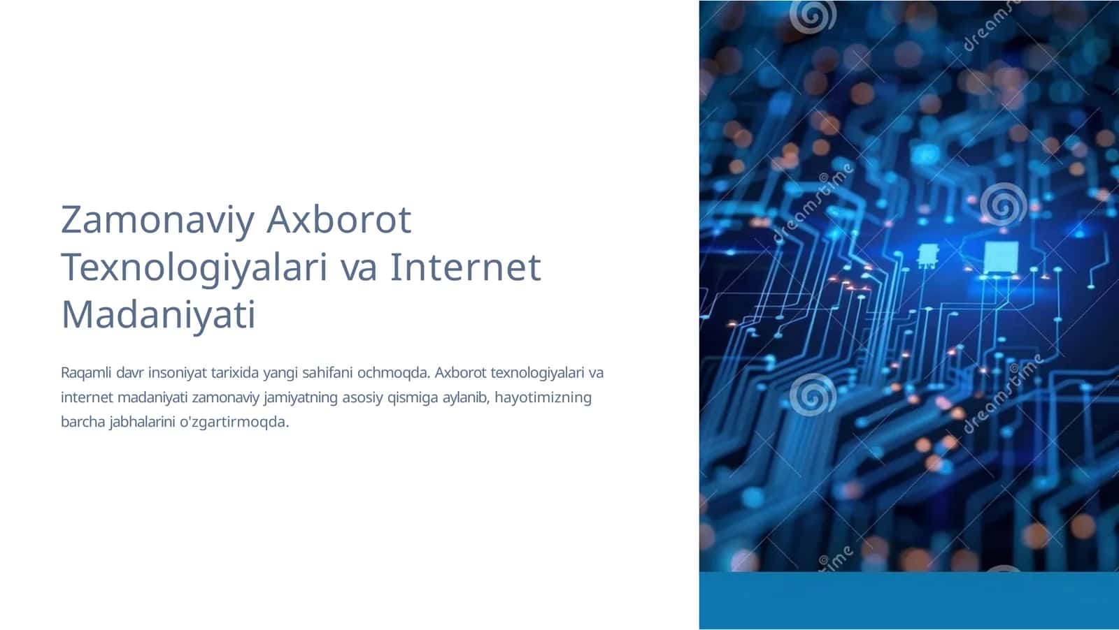 Zamonaviy Axborot Texnologiyalari va Internet Madaniyati 1