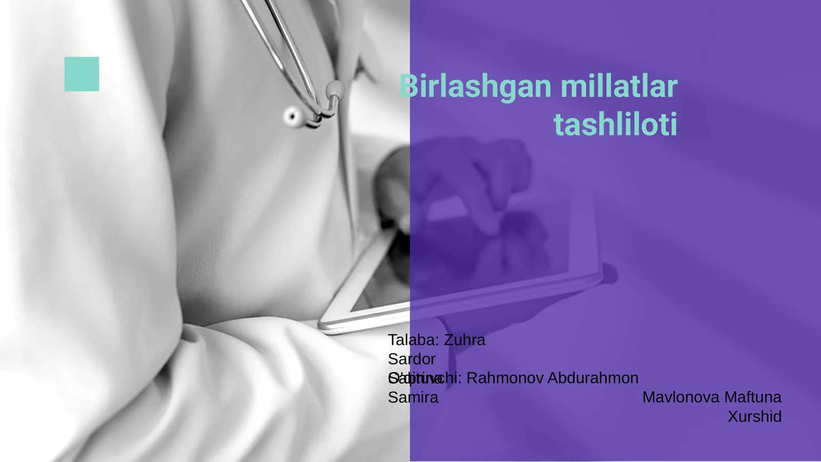 Birlashgan millatlar tashliloti 1
