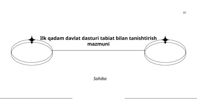 Ilk qadam davlat dasturi tabiat bilan tanishtirish mazmuni 1
