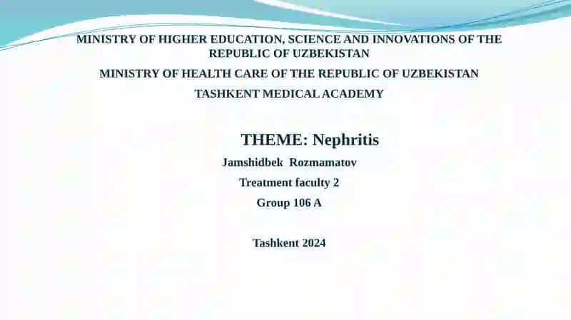 Nephritis