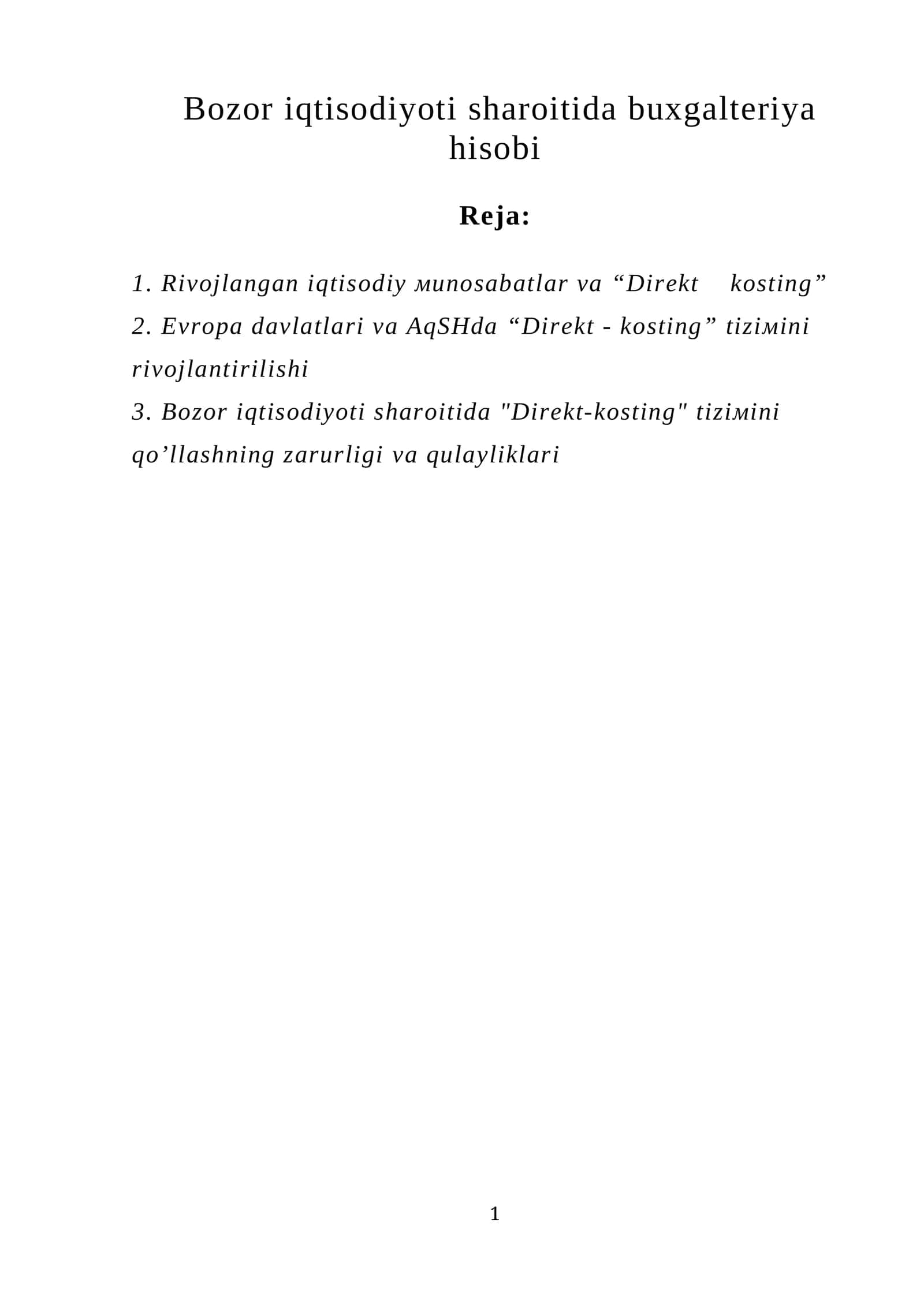 Bоzоr iqtisоdiyoti sharоitida buхgaltеriya hisоbi 1