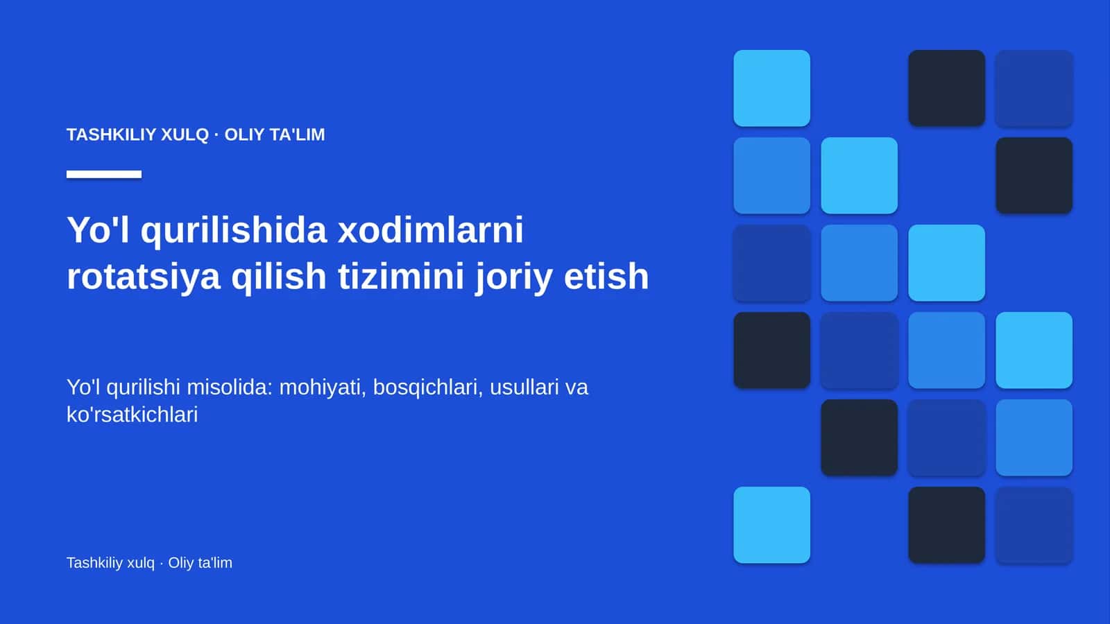 yo'l qurilishida xodimlarni rotatsiya qilish tizimini joriy etish 6232 1