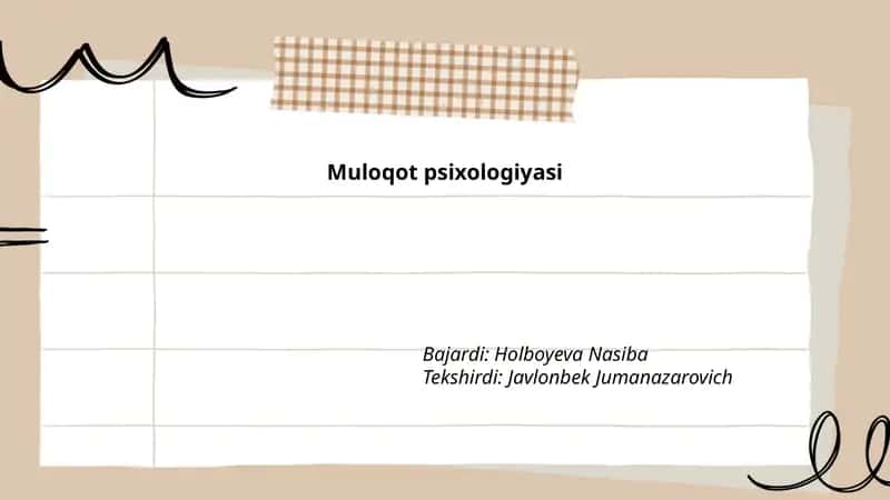 Muloqot psixologiyasi 1