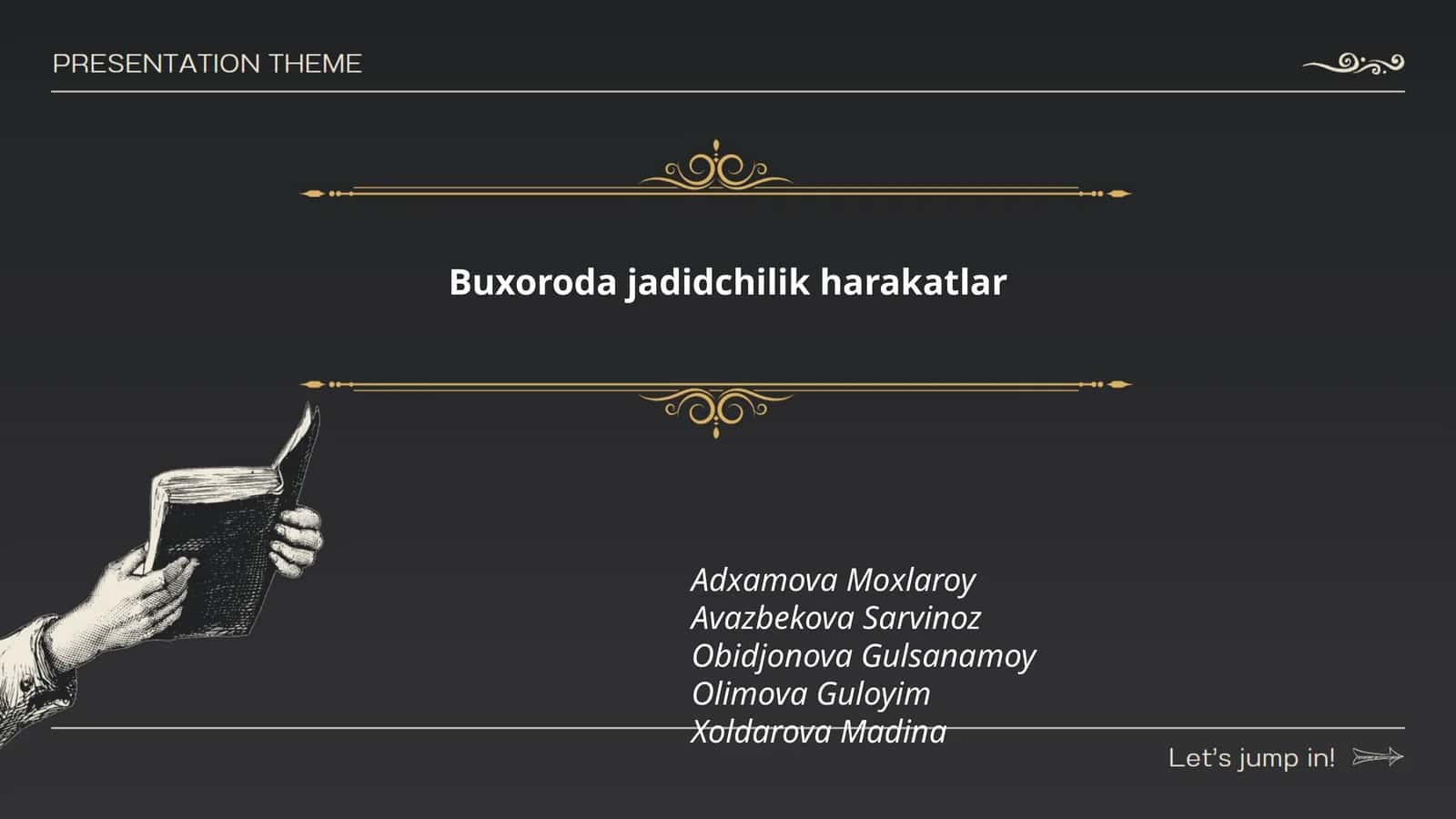 Buxoroda jadidchilik harakatlar 1