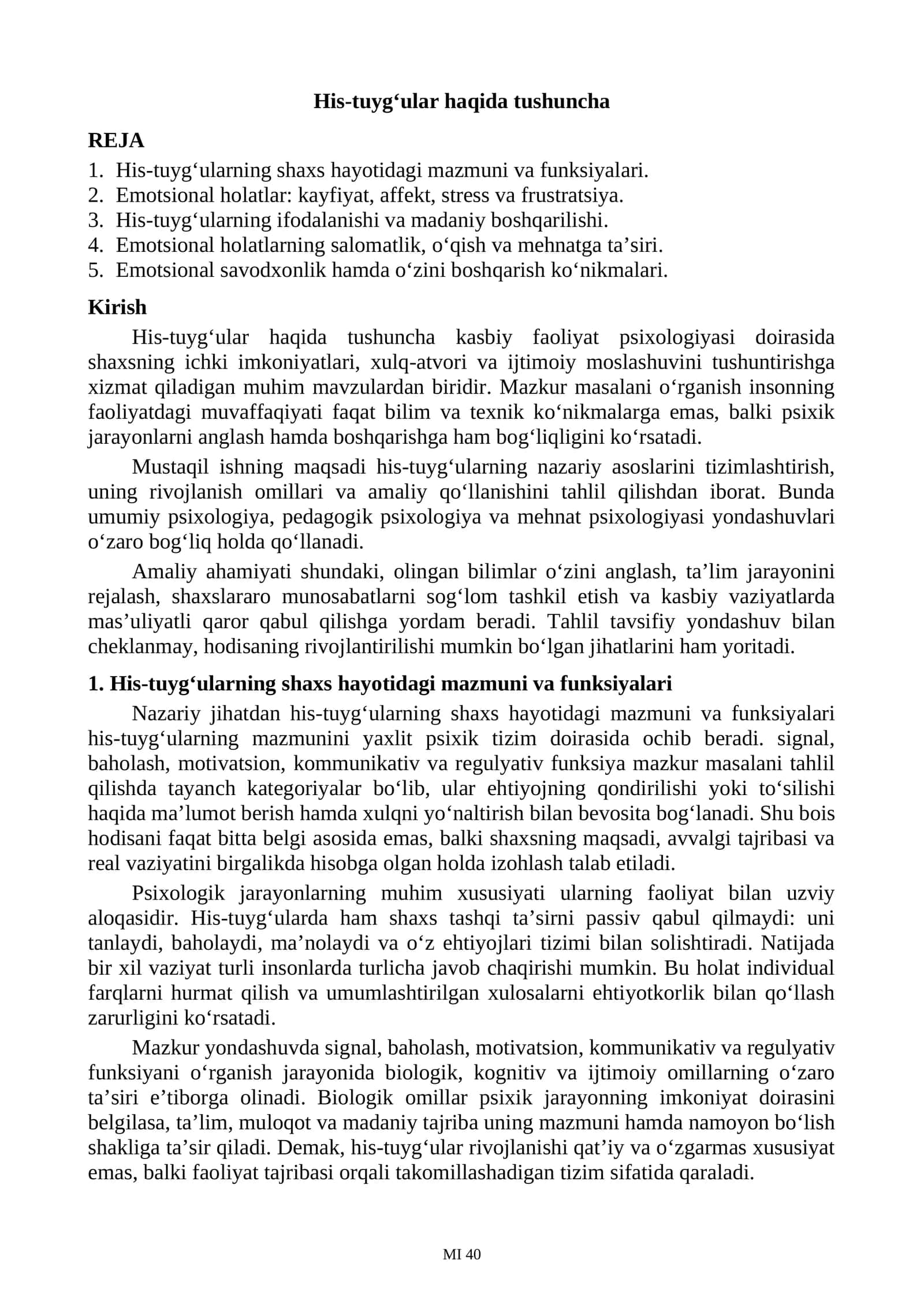 His-tuyg‘ular haqida tushuncha 1