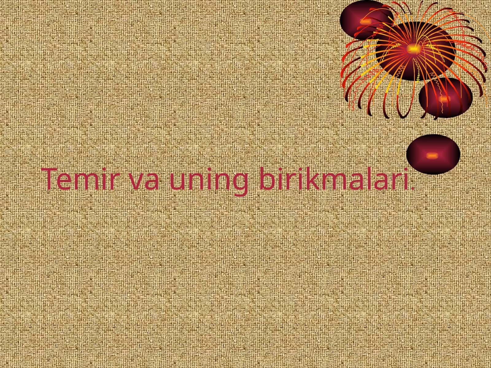 Temir va uning birikmalari 1