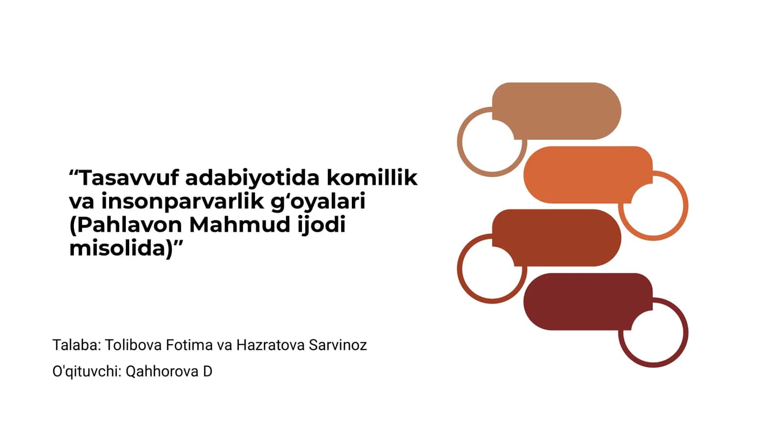 Tasavvuf adabiyotida komillik va insonparvarlik g‘oyalari (Pahlavon Mahmud ijodi misolida) 1