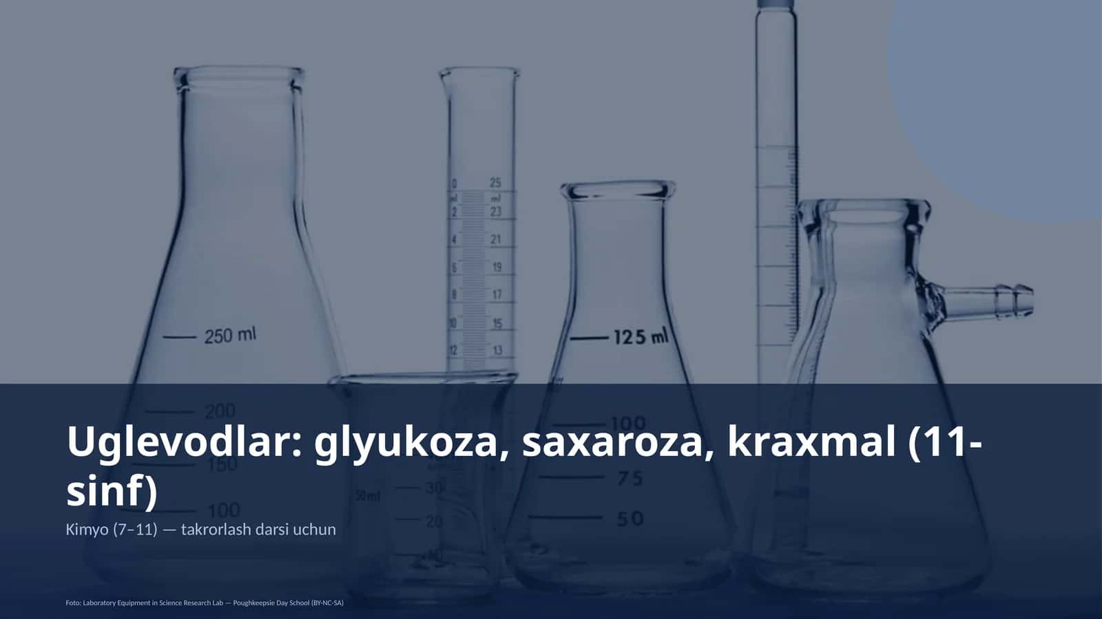 Uglevodlar: glyukoza, saxaroza, kraxmal 1