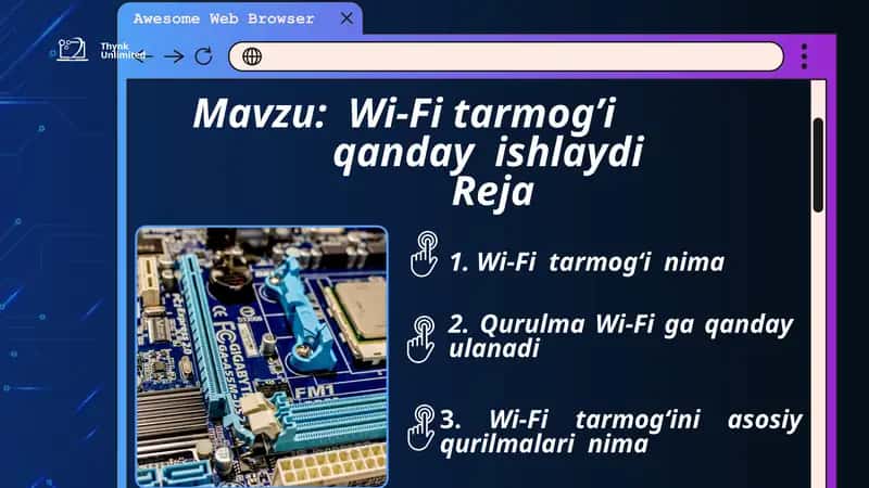 Wi-Fi tarmog’i qanday ishlaydi 1