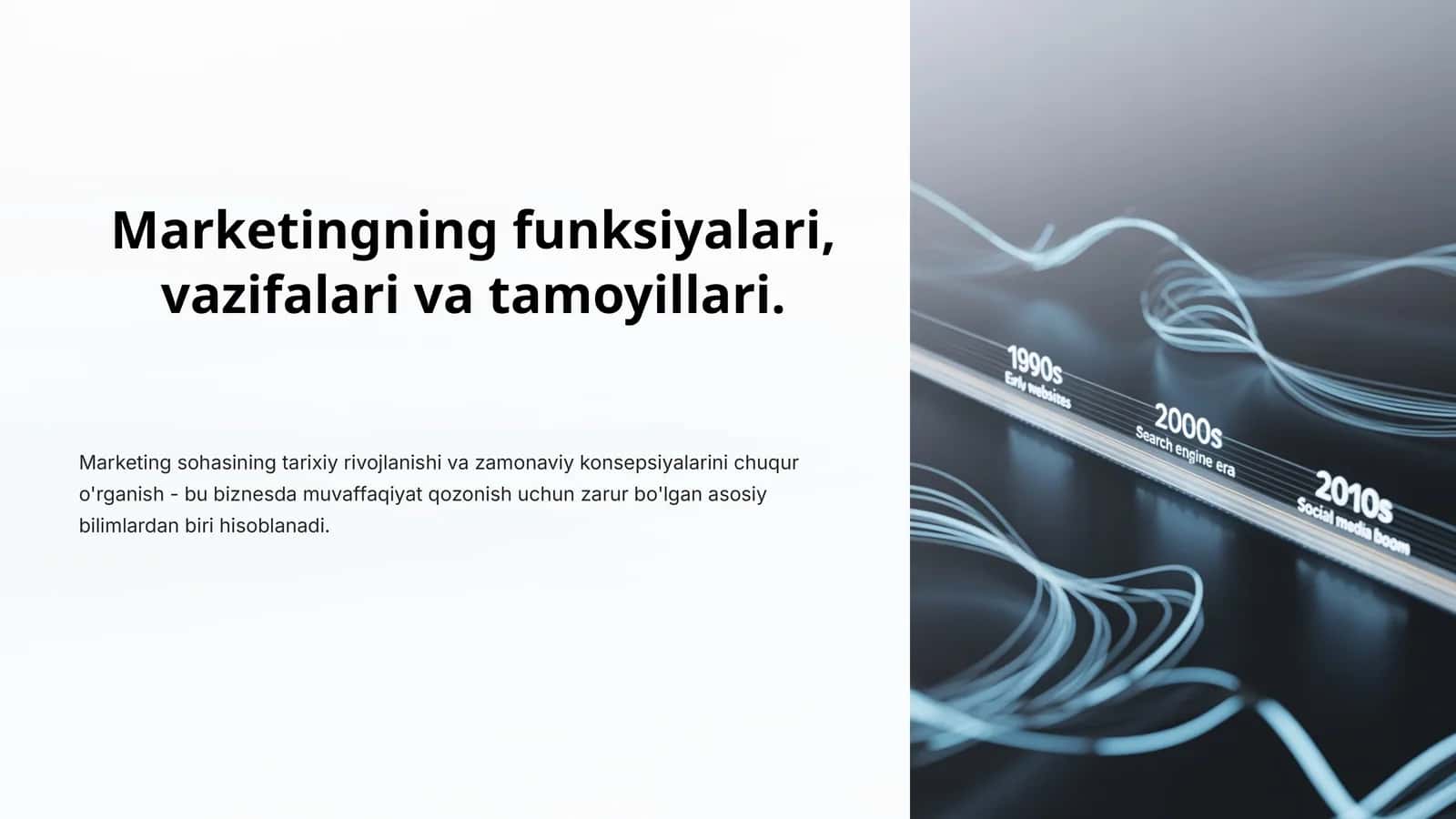 Marketingning funksiyalari, vazifalari va tamoyillari 1
