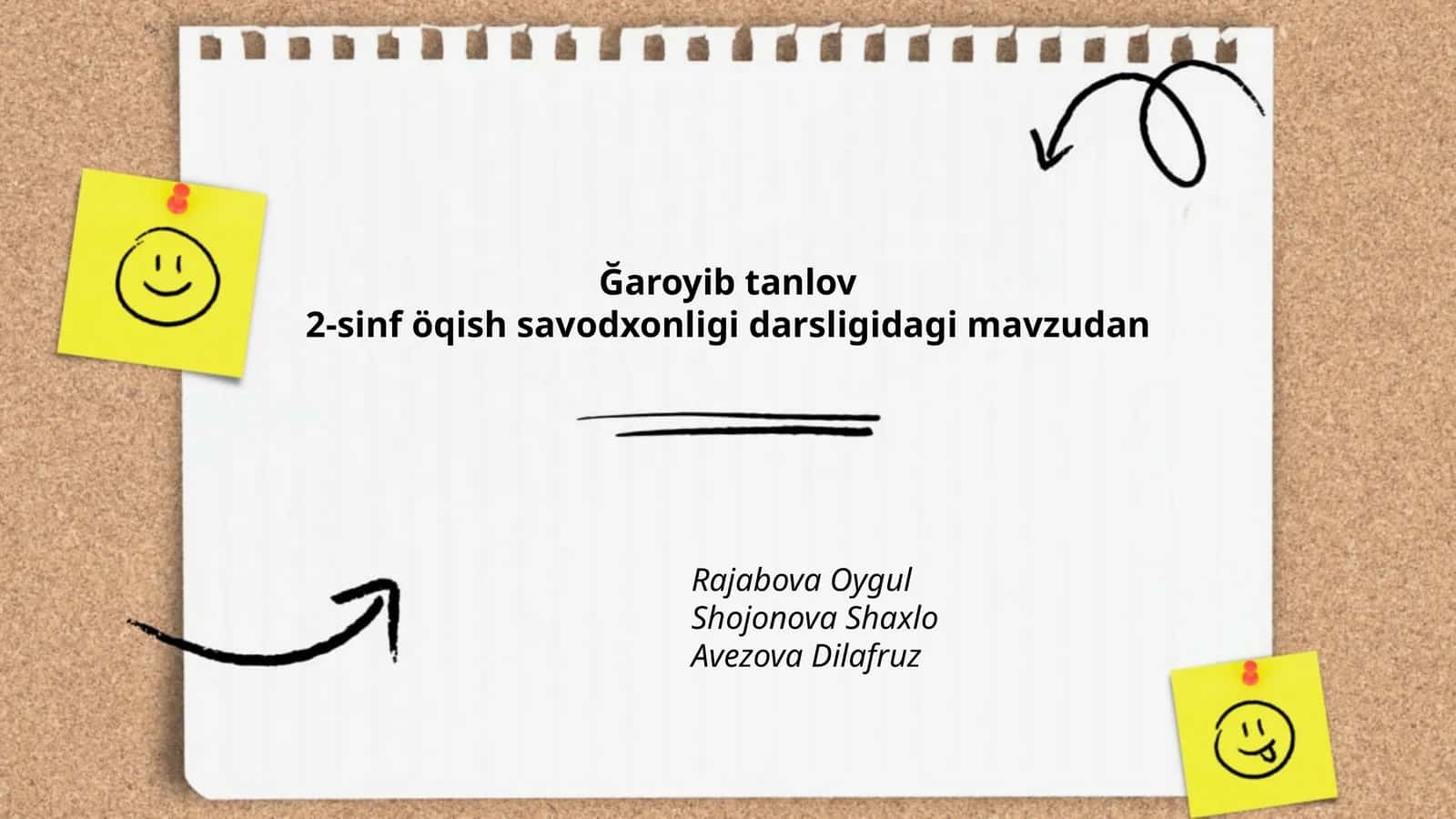 Ğaroyib tanlov 1