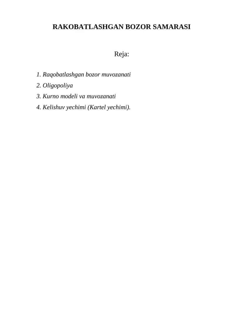 RAKOBATLASHGAN BOZOR SAMARASI 1