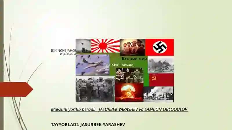Ikkinchi Jahon urushi 1