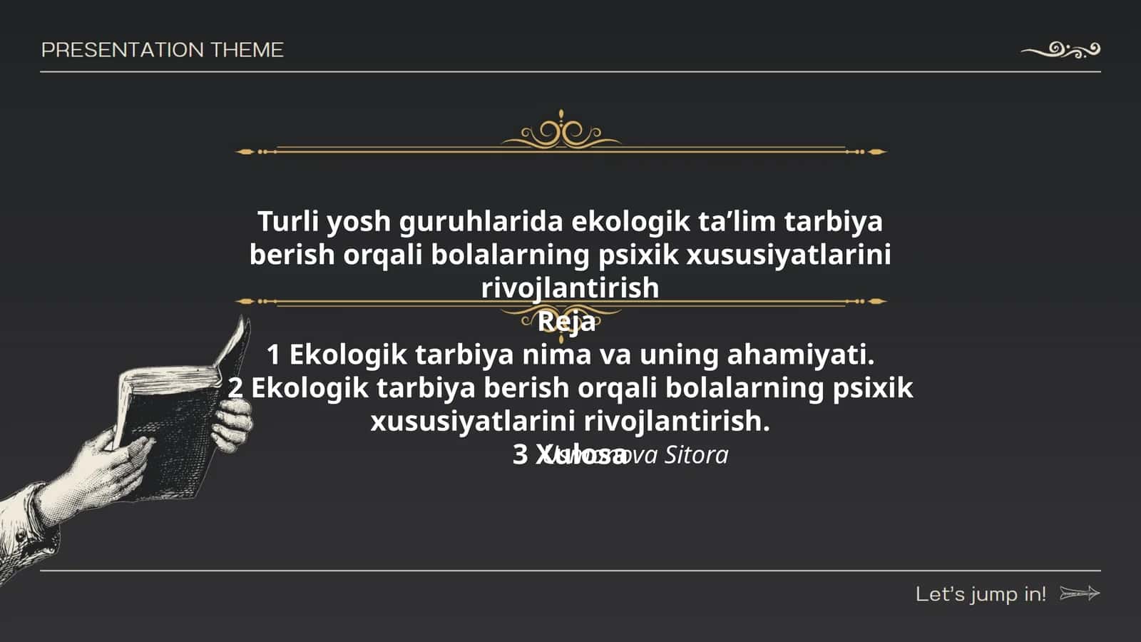 Turli yosh guruhlarida ekologik taʼlim tarbiya berish orqali bolalarning psixik xususiyatlarini rivojlantirish 1
