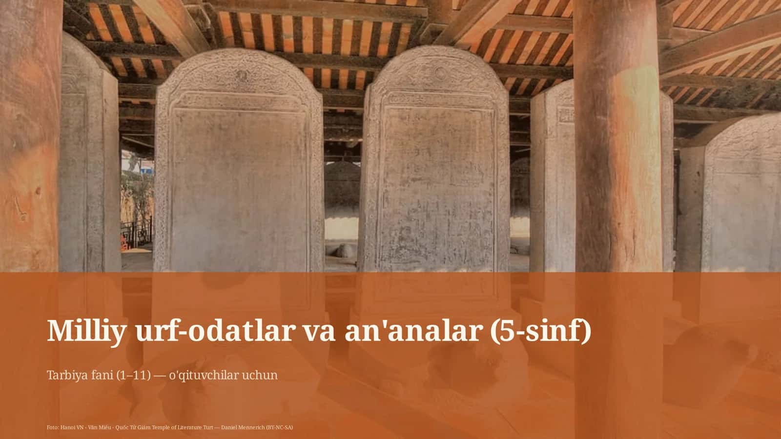 Milliy urf-odatlar va an'analar (5-sinf) 1
