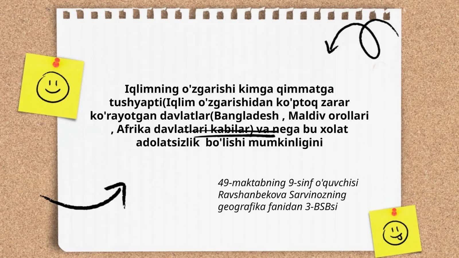 Iqlimning o'zgarishi 1