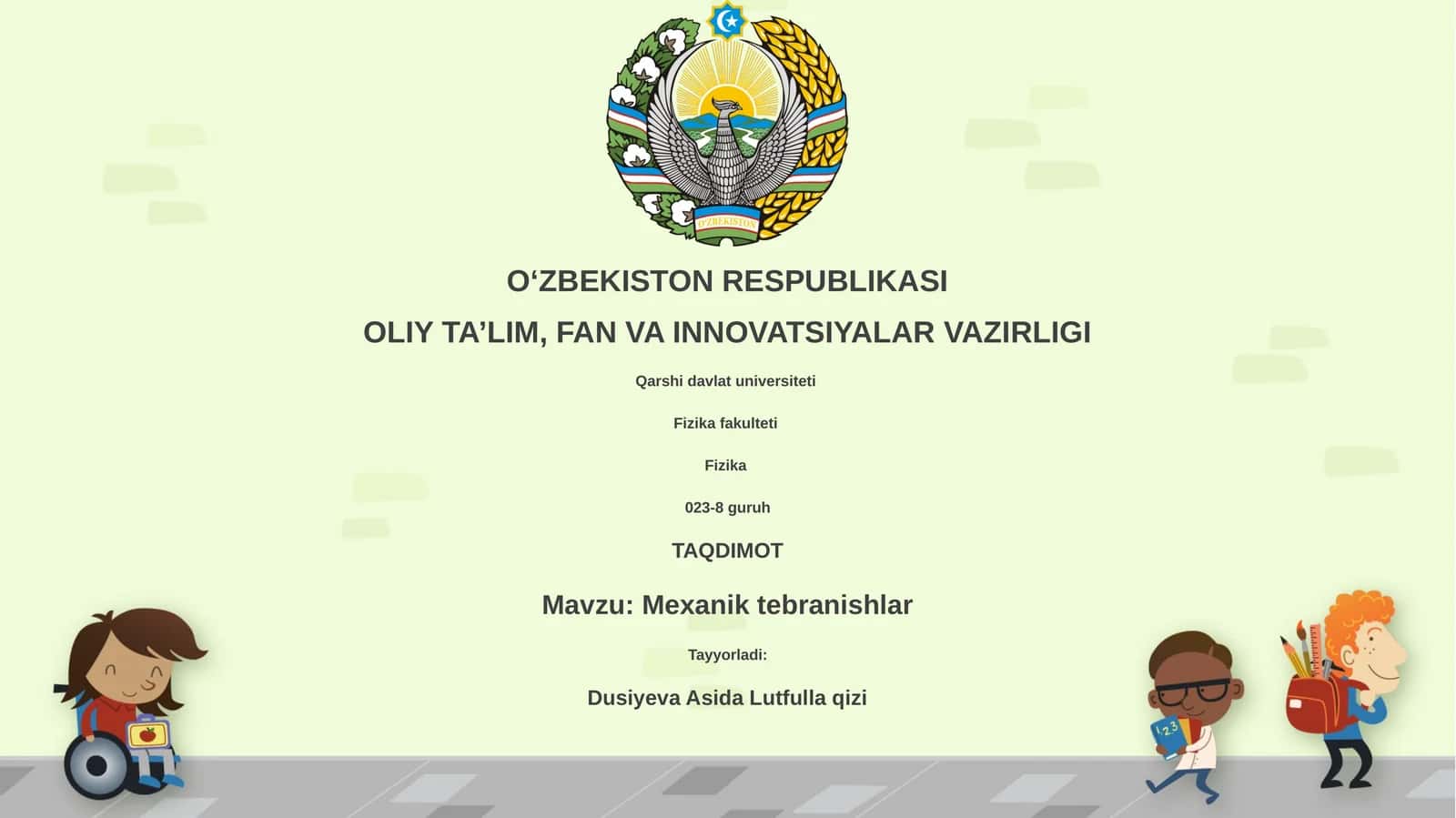 Mexanik tebranishlar 1