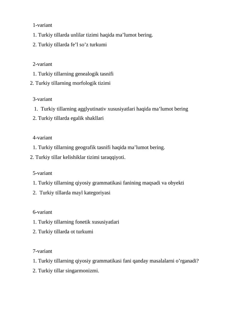 Turkiy tillarning qiyosiy grammatikasi 1