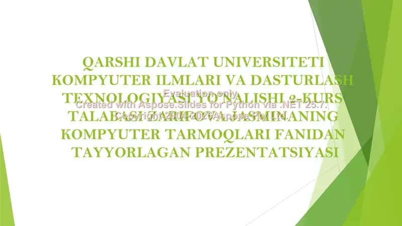 Internet tarmog’ida qidiruvni tashkil qilish prezantatsiyasi 1