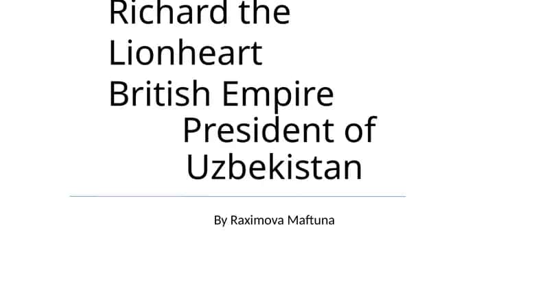 Richard the Lionheart 1