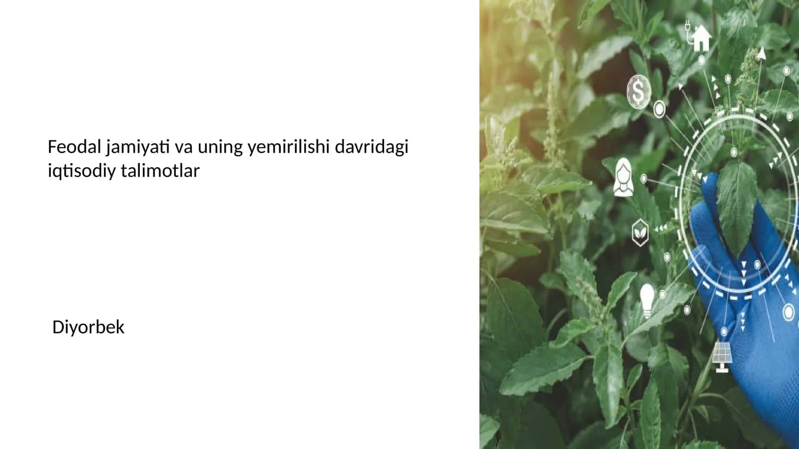 Feodal jamiyati va uning yemirilishi davridagi iqtisodiy talimotlar 1