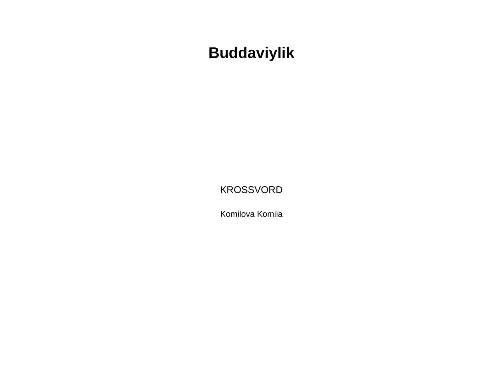 Buddaviylik dini 1