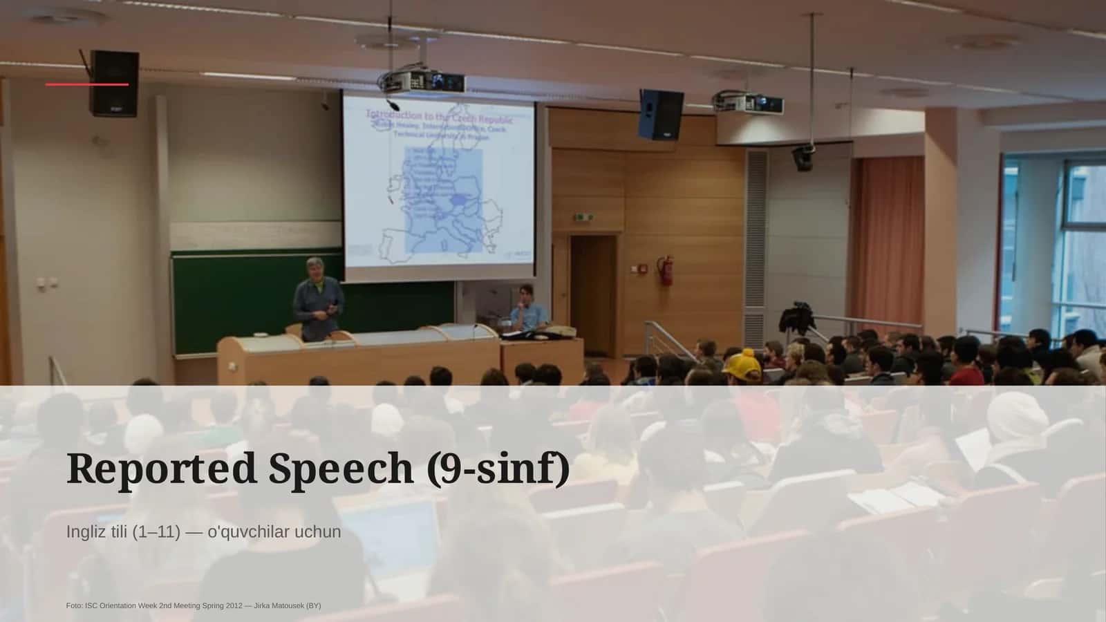 Reported Speech (9-sinf) 1