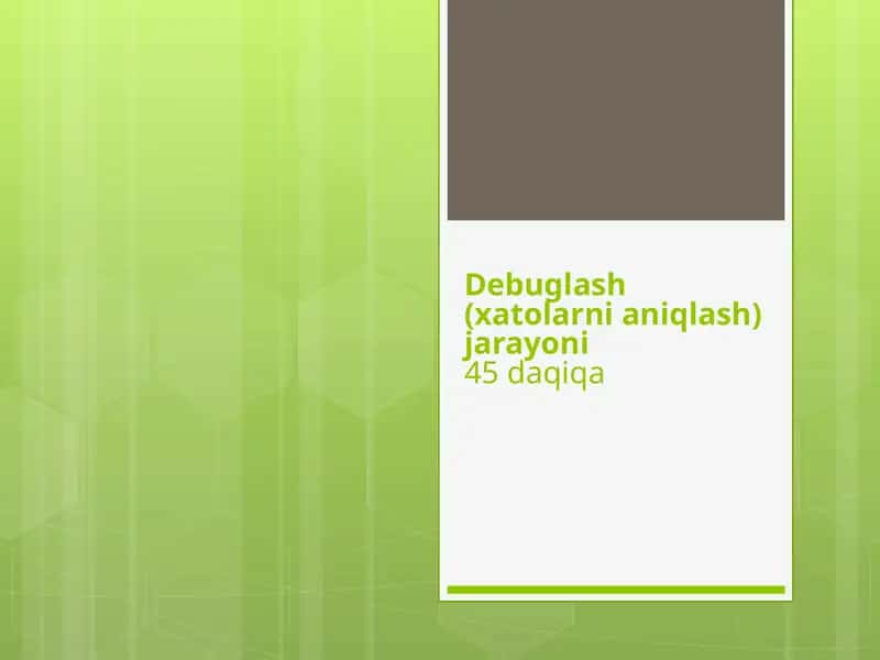 Debuglash 1