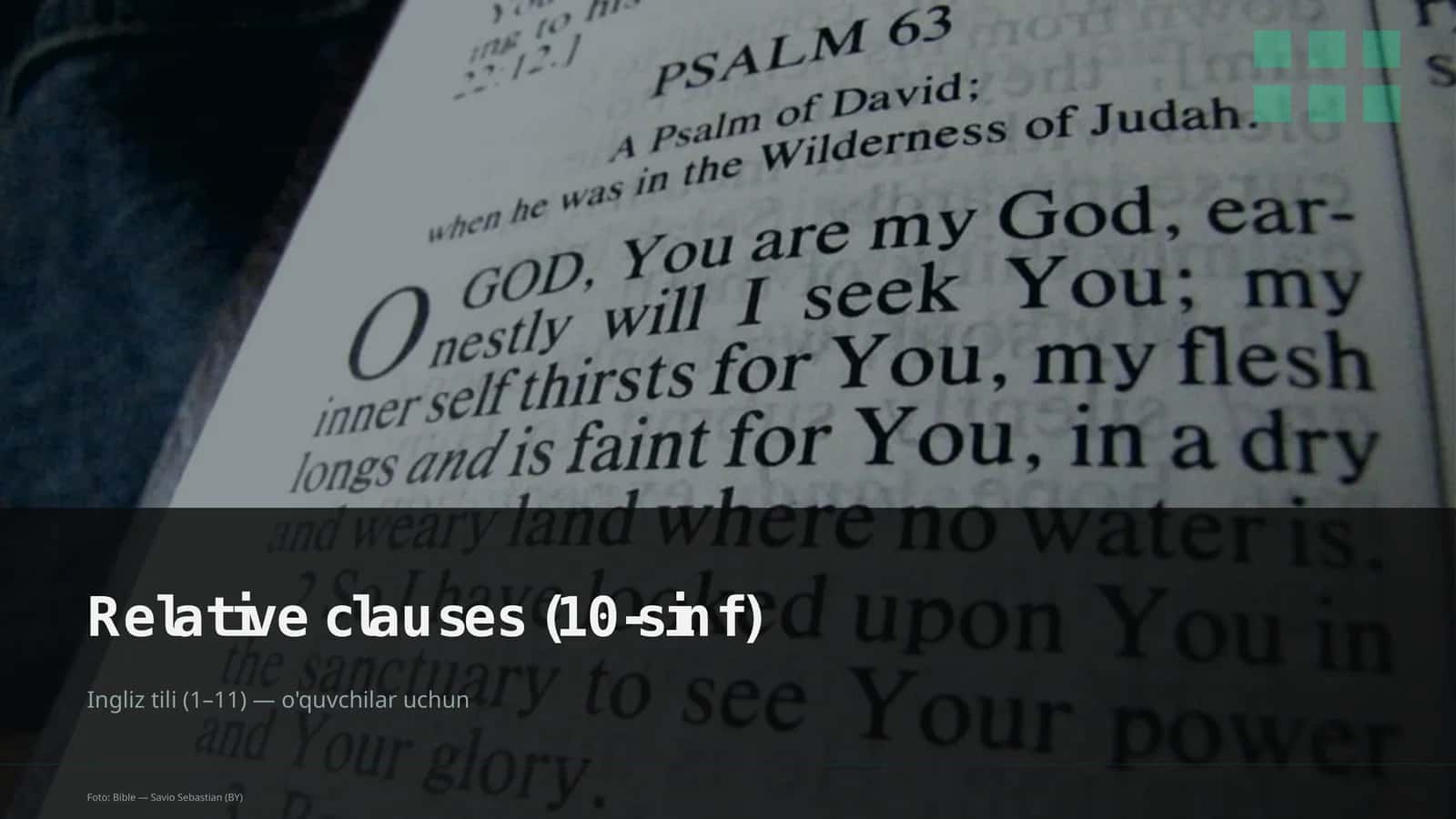 Relative clauses (10-sinf) 1