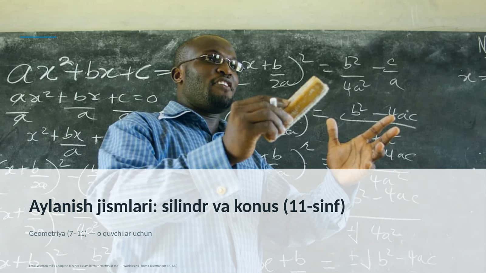 Aylanish jismlari: silindr va konus (11-sinf) 1