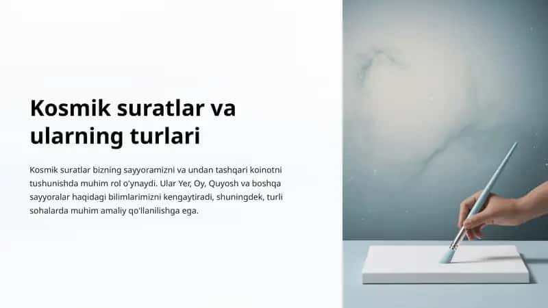 Kosmik suratlar va ularning turlari 1