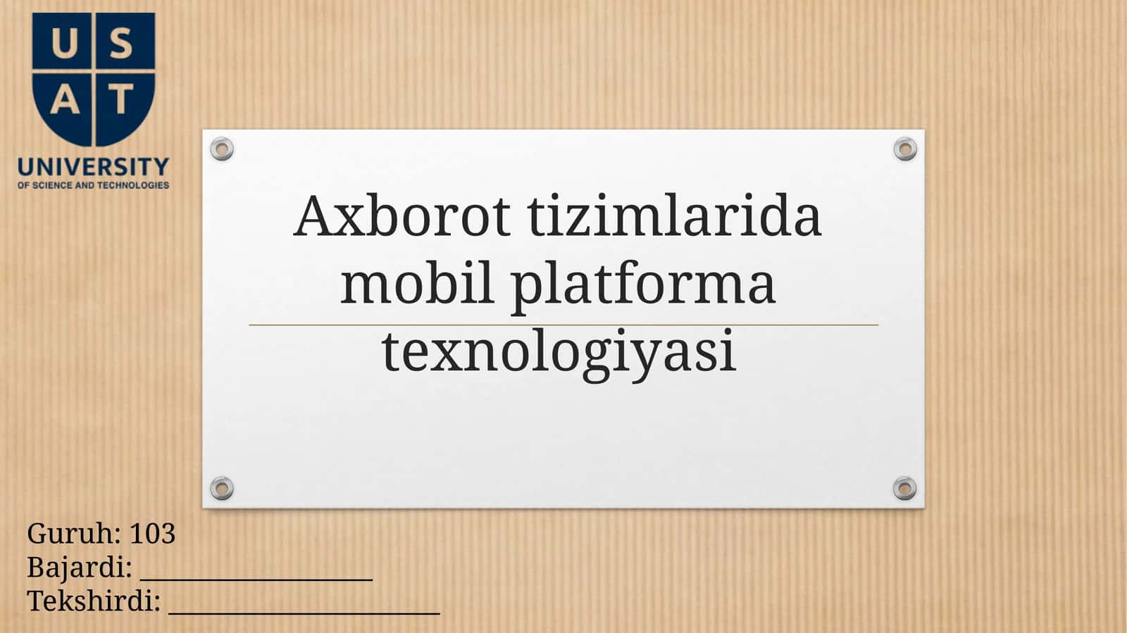 Axborottizimlaridamobilplatformatexnologiyasi 1