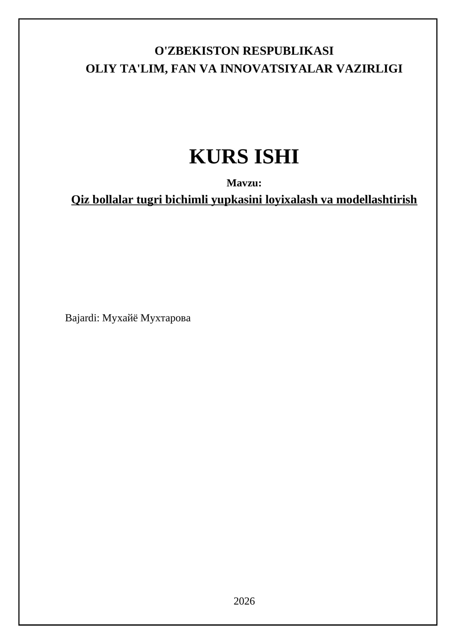 Qiz bollalar tugri bichimli yupkasini loyixalash va modellashtirish 1