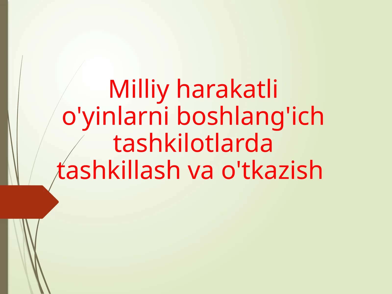 Boshlang'ich o'quvchilar uchun milliy harakatli o'yinlar 1