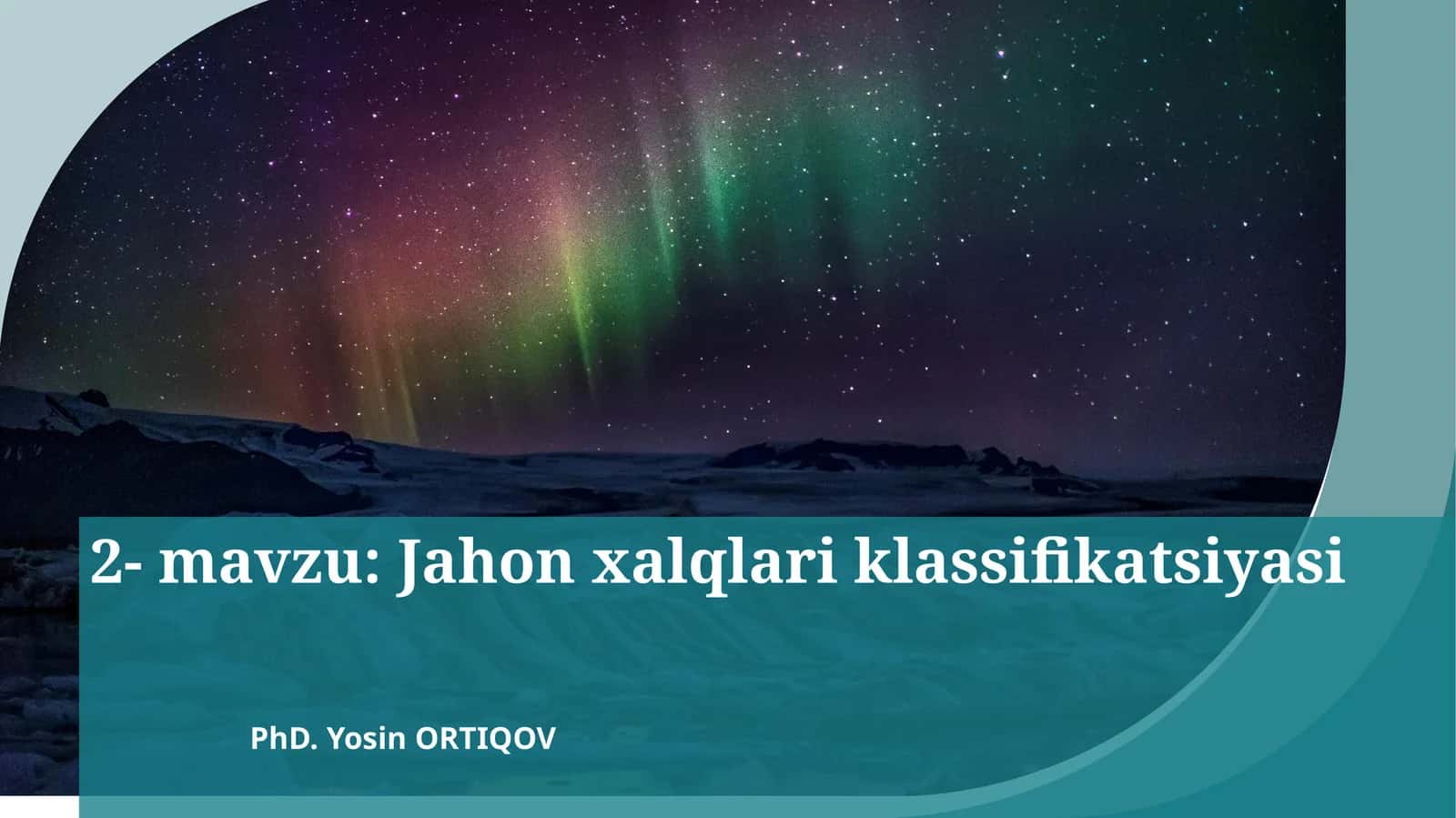 Jahon xalqlar klassifikatsiyasi 1
