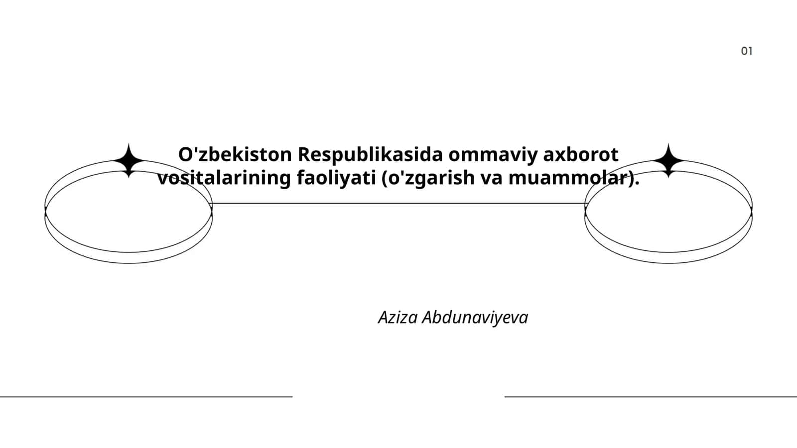 O'zbekiston Respublikasida ommaviy axborot vositalarining faoliyati (o'zgarish va muammolar) 1