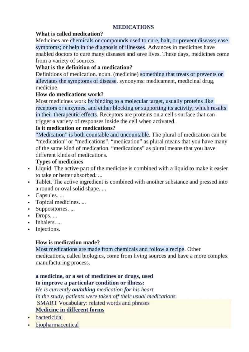 MEDICATIONS 1