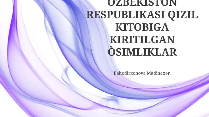 Oʻzbekiston Respublikasi Qizil Kitobiga kiritilgan òsimliklar 1