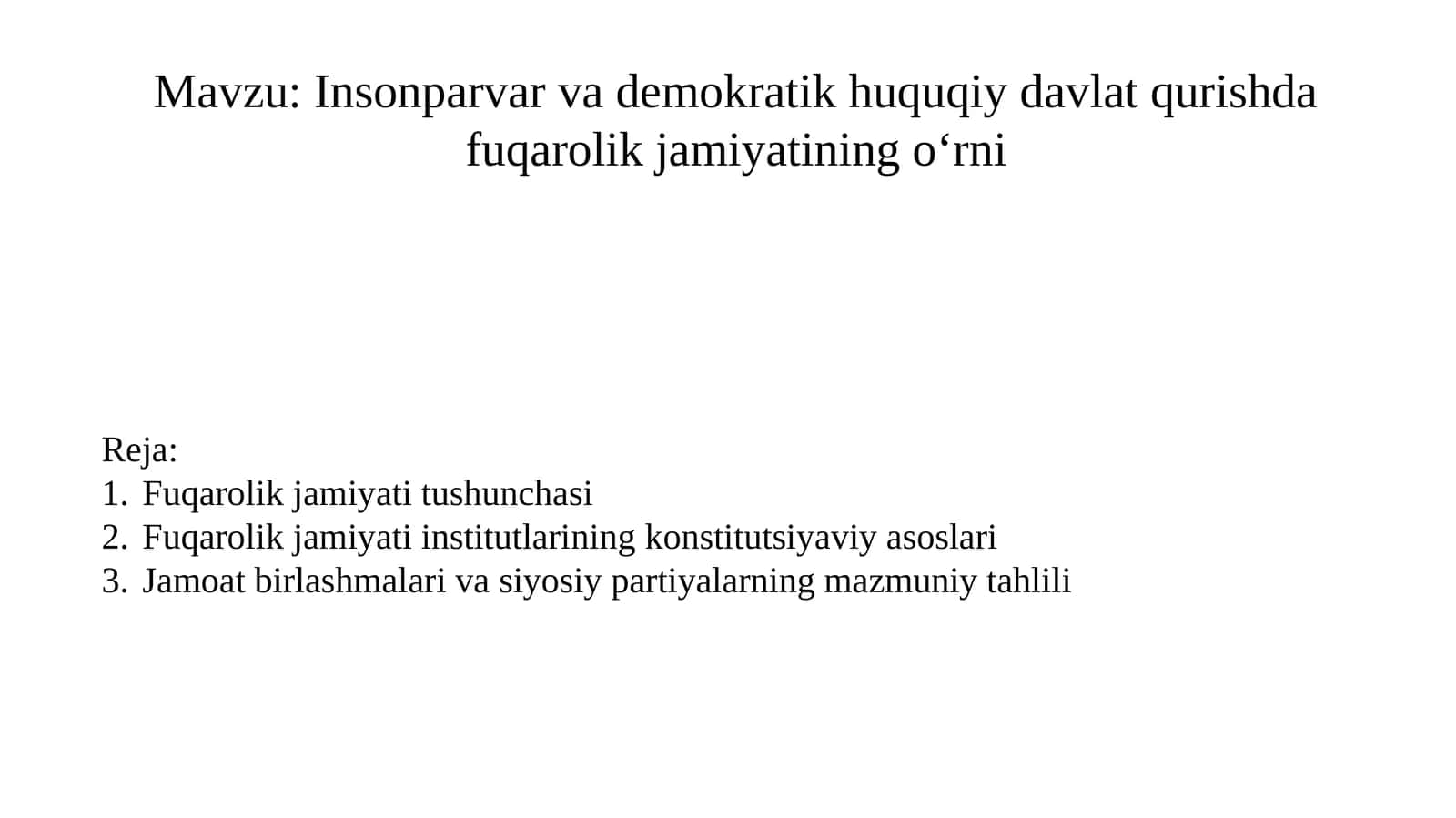 Fuqarolik jamiyati tushunchasi 1