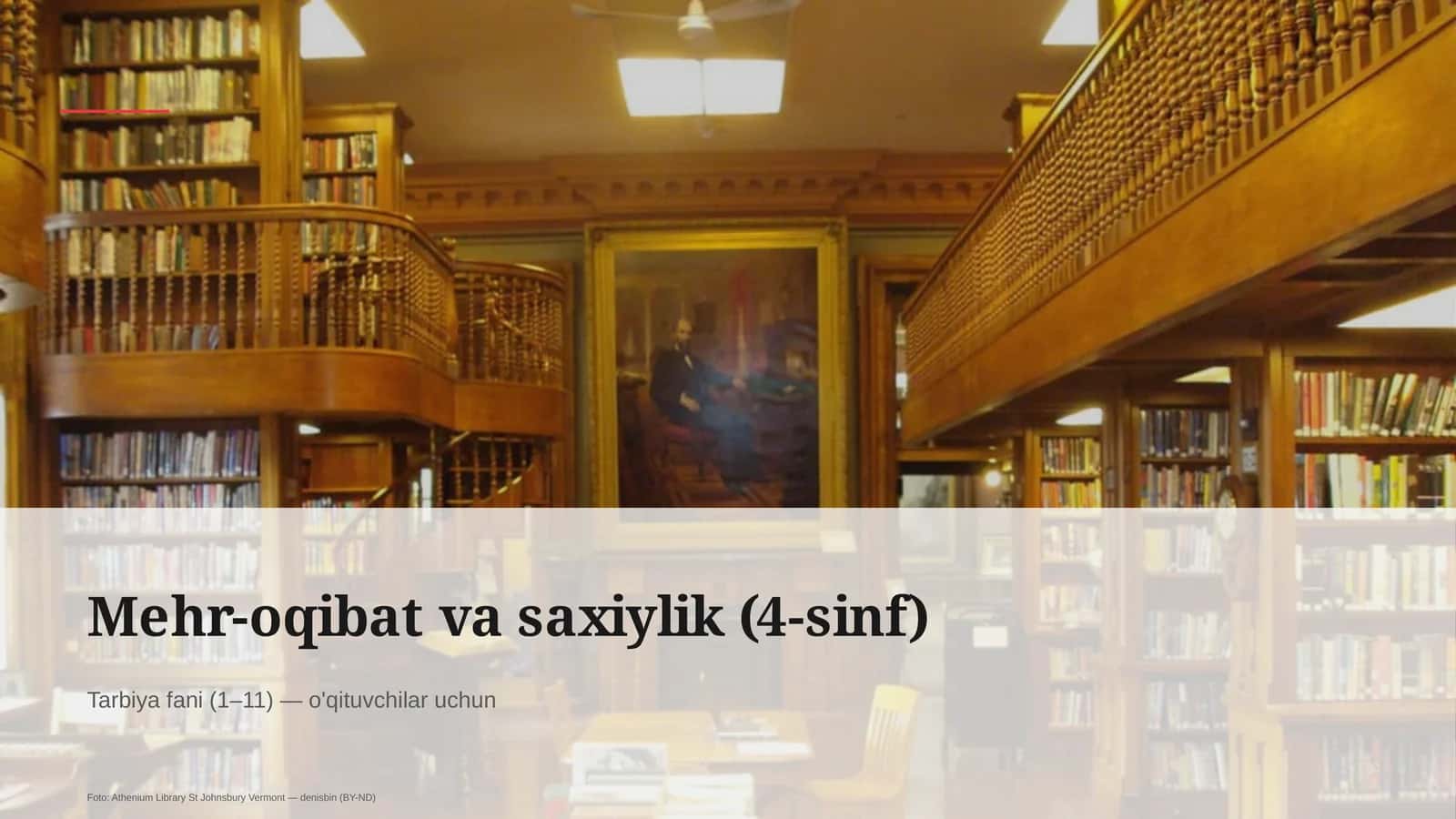 Mehr-oqibat va saxiylik (4-sinf) 1